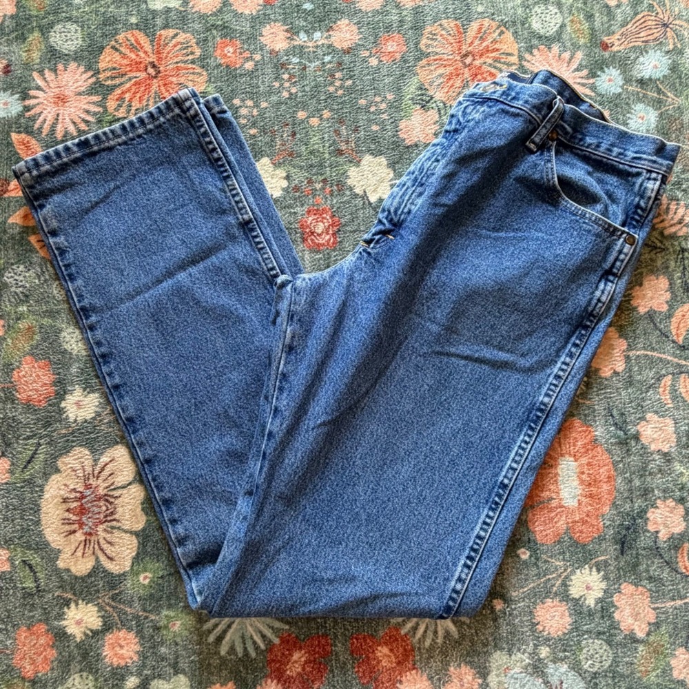 Wrangler‎ George Strait Collection Mens 38x36 Blue Straight Leg Jeans 1013MGSHD